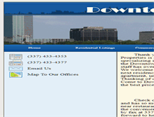 Tablet Screenshot of downtownpropertiesla.com